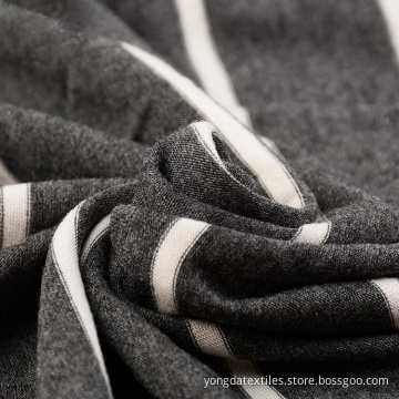 Yarn Dyed 94% Rayon 6% Spandex Stripe Fabric